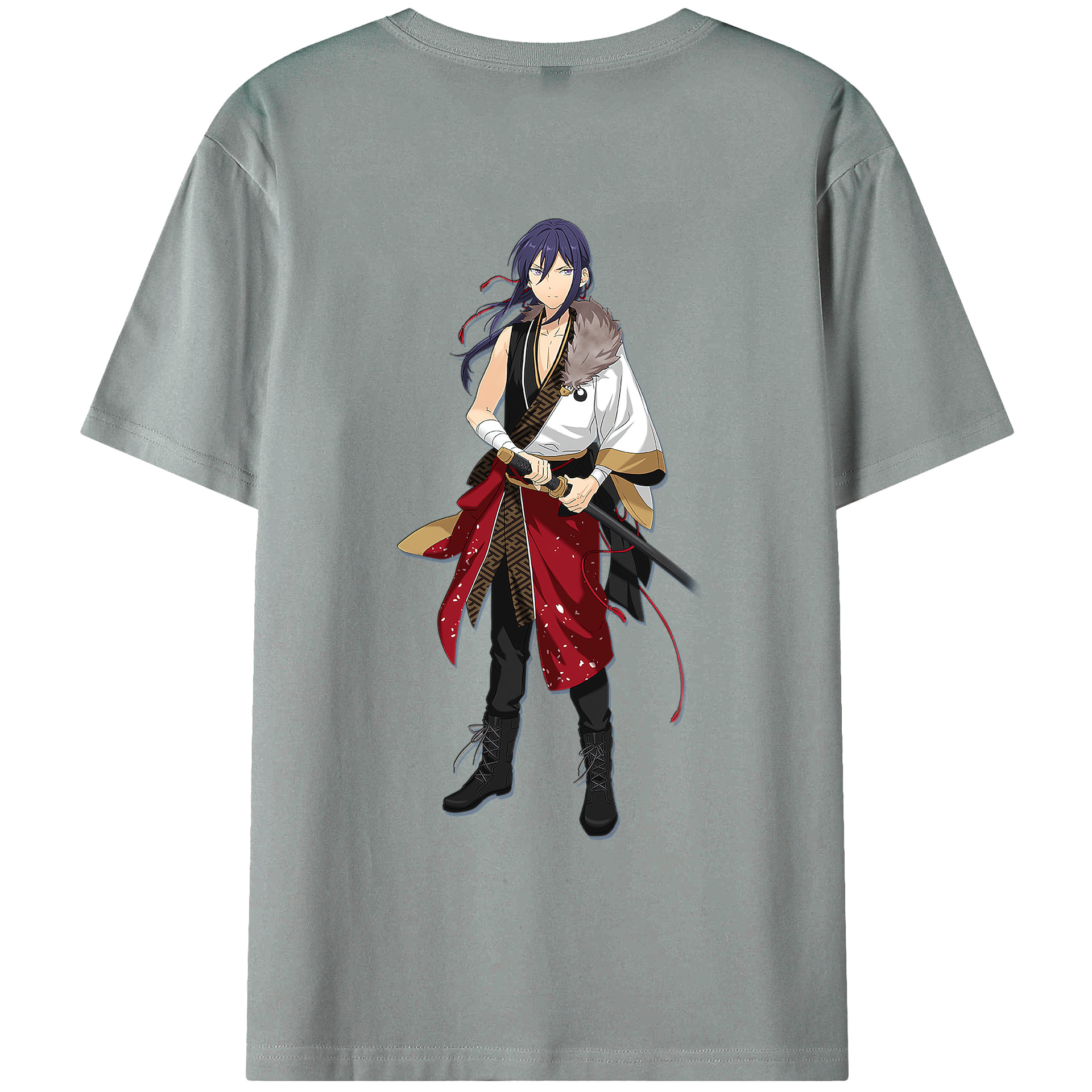 （画像用） あんさんぶるスターズ! Ensemble Stars 綿100％ メンズ半袖Tシャツ（バックプリント） 通気性